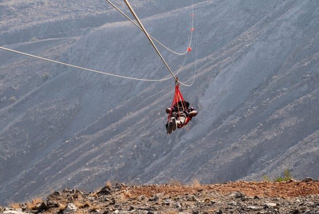 Jebel Jais Zipline from Dubai